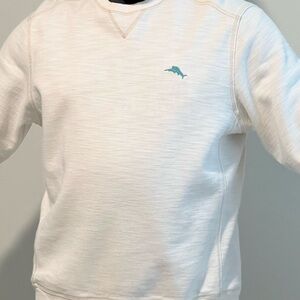 Tommy Bahama White Jersey with Blue Logo